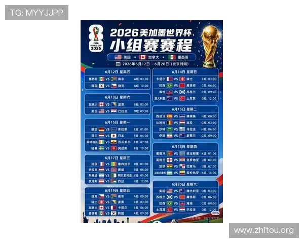 2026年足球世界杯赛程时间表最新公布，比赛时间一目了然